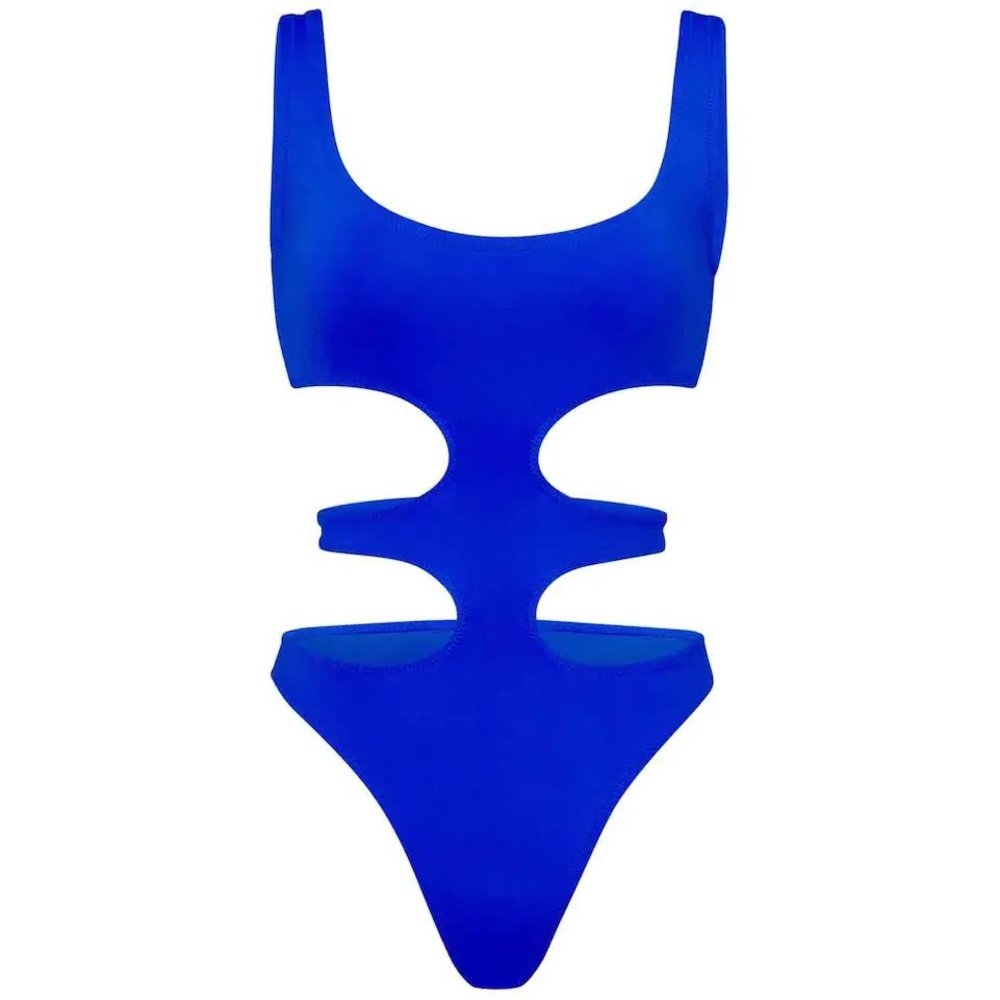 Skims Cobalt Blue Cutout Tank Monokini Swim One Piece